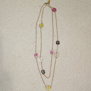 Kate Spade Enamel Flower Station Necklace
